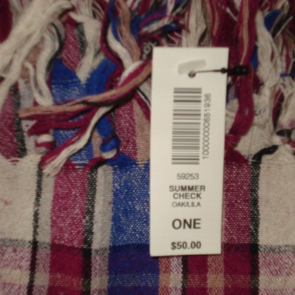 ARITZIA WILFRED SUMMER CHECK SCARF - NWT - Picture 6 of 6